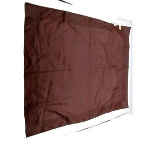 Accessory Street Scarf Square Brown 20" Made In Italy 100% Polyester